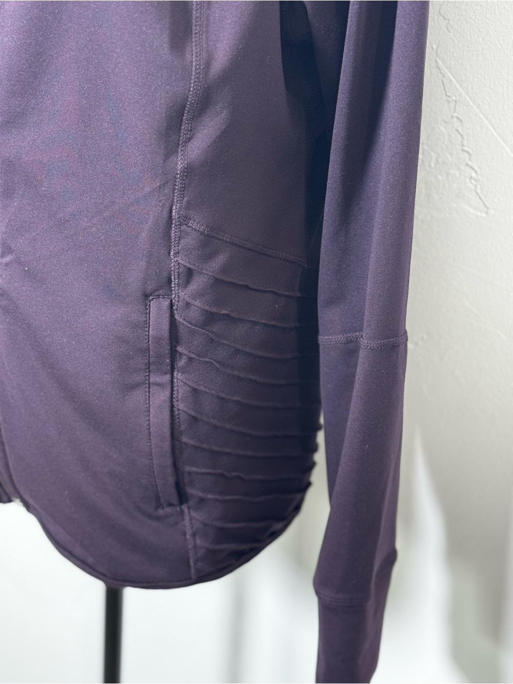 Tangerine Plum/Purple Full Zip Mock Neck Athletic Jacket Womens Size XL - Picture 6 of 12